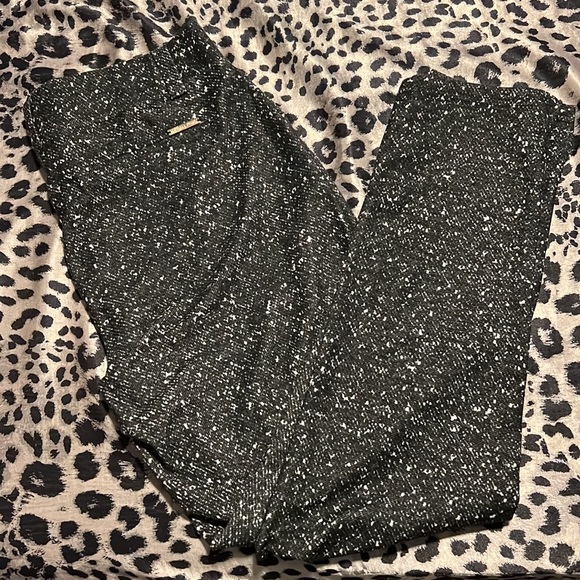 MICHAEL Michael Kors Pants - Michael Kors medium blackish grey with white speckles stretchy pants